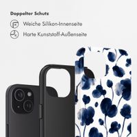 Selencia Vivid Back Cover Apple iPhone 15 - Midnight Blossom