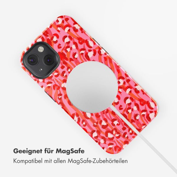 Selencia Vivid Tough Back Cover mit MagSafe für das iPhone 13 - Wild Spots Lipstick