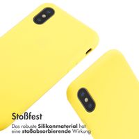 imoshion SilikonHülle mit Band Apple iPhone X / Xs - Gelb