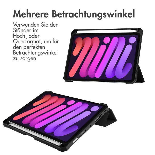 imoshion Trifold Hardcase Klapphülle iPad Mini 7 (2024) / iPad Mini 6 (2021)  - Schwarz