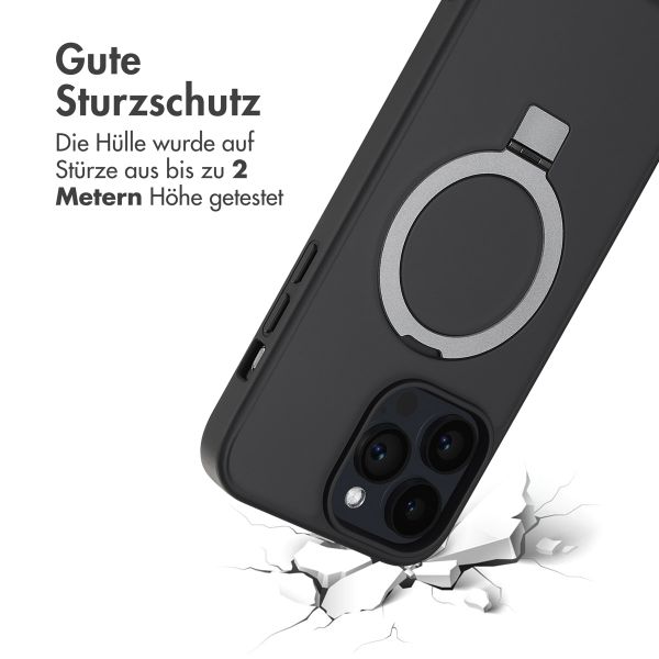 Accezz Ring Stand Backcover mit MagSafe für das iPhone 14 Pro Max - Schwarz