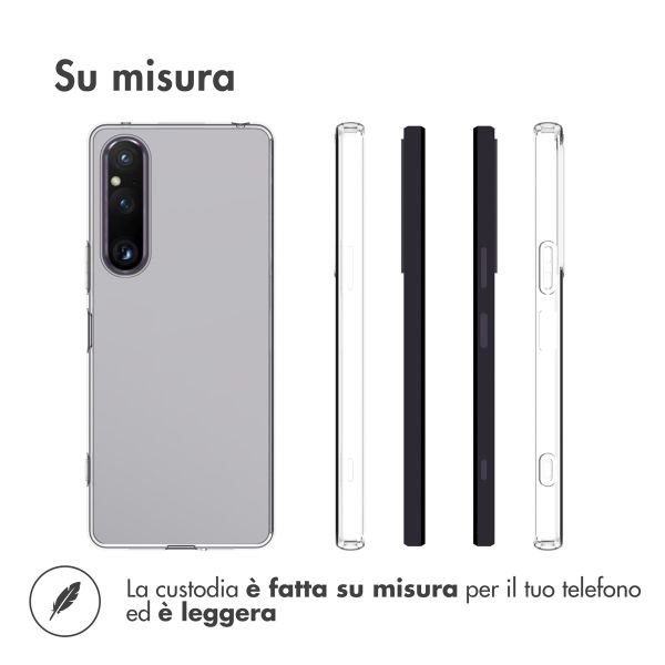 Accezz Clear TPU Backcover Sony Xperia 1 V - Transparent