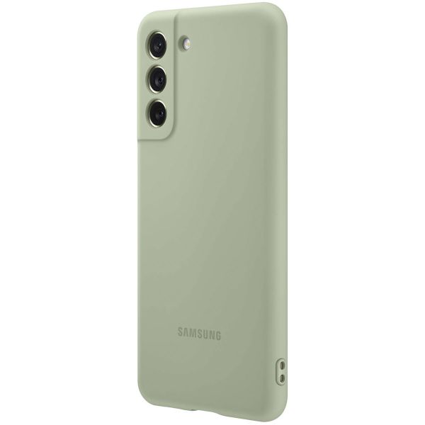 Samsung Original Silikon Cover für das Galaxy S21 FE - Olive Green