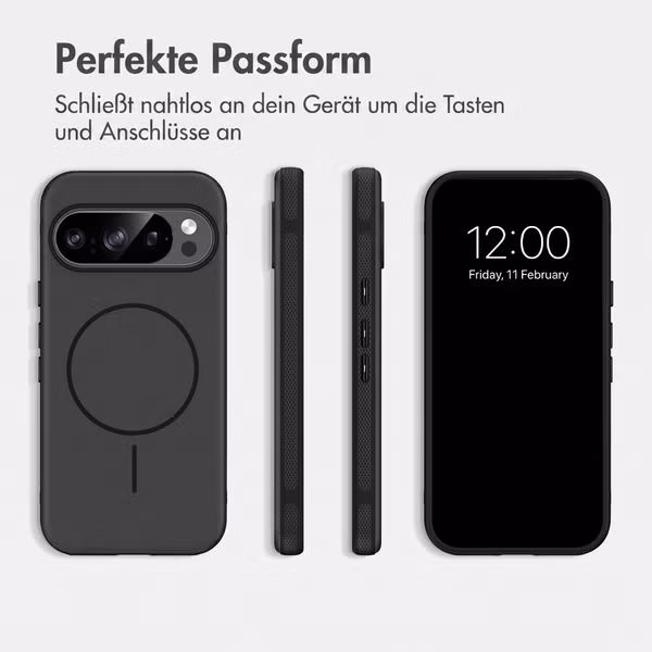 imoshion Color Backcover mit Thin MagSafe Ring Google Pixel 11 / 11 Pro / 10 / 10 Pro - Schwarz