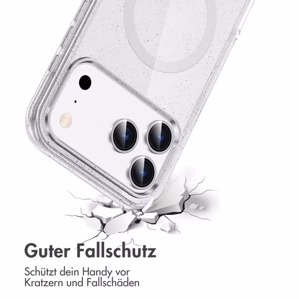 imoshion Sparkle Back Cover mit MagSafe Apple iPhone 17 Pro Max - Transparent
