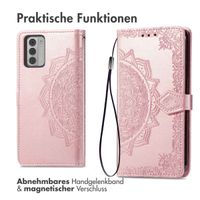 imoshion Mandala Klapphülle für das Nokia G42 - Rose Gold