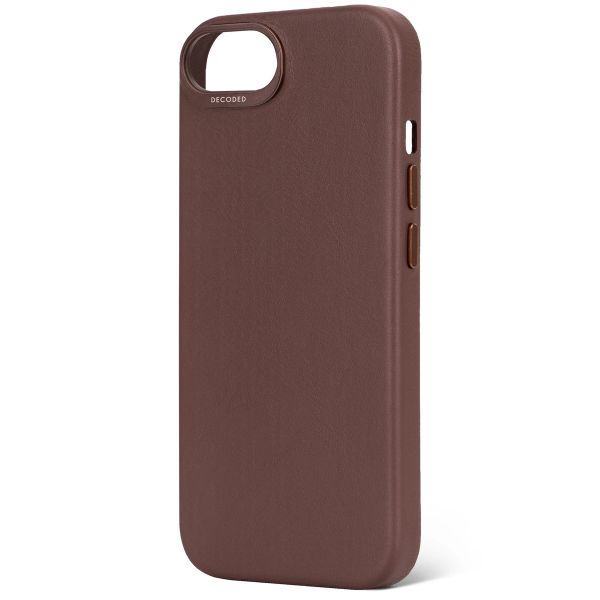 Decoded Schwarzes Leder Back Cover Apple iPhone 16e - Chocolate Brown