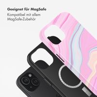 Selencia Vivid Rückabdeckung mit MagSafe Apple iPhone 15 - Pastel Lipstick Marble