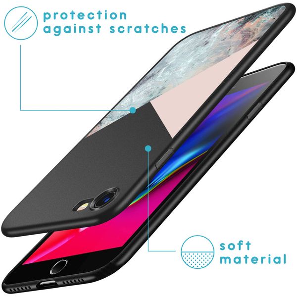 imoshion Design Hülle iPhone SE (2022 / 2020) / 8 / 7 - Marmor - Rosa