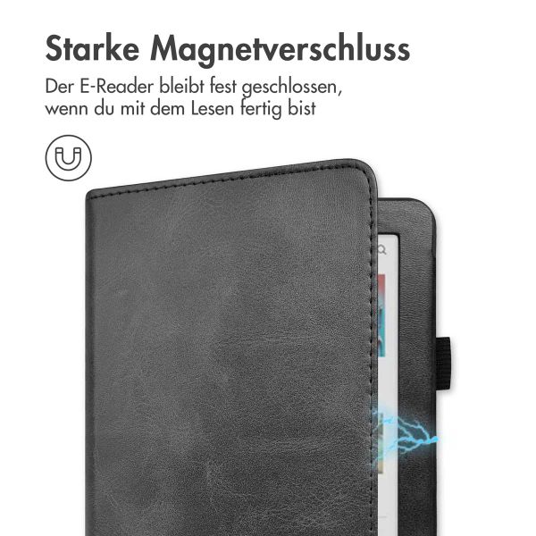 imoshion Klapphülle Sleepcover mit strap und stand für das Kobo Clara Colour / Kobo Clara BW - Schwarz