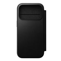 Nomad Modern Leather Folio Klapphülle Apple iPhone 17 Pro - Schwarz