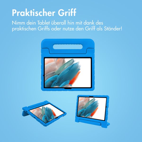 imoshion Hülle mit Handgriff kindersicher Samsung Galaxy Tab A8 - Blau