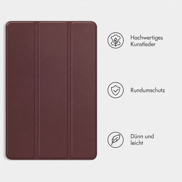 imoshion Trifold Klapphülle Samsung Galaxy Tab A11 Plus - Bordeaux