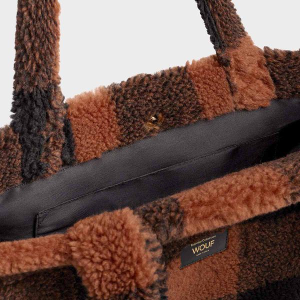 Wouf Teddy Tote Bag - Umhängetasche - Brownie