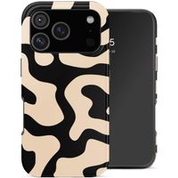 Selencia Vivid Back Cover Apple iPhone 18 Pro - Art Wave Black