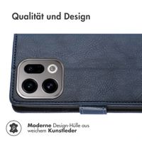imoshion Luxuriöse Klapphülle Oppo Find X9 - Dunkelblau