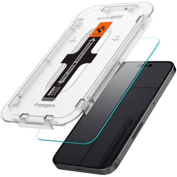 Spigen GLAStR Fit Displayschutzfolie  + Applicator für das iPhone 14 Pro 