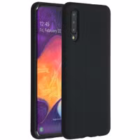 Accezz Liquid Silikoncase Samsung Galaxy A50 / A30s - Schwarz