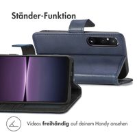 imoshion Luxuriöse Klapphülle Sony Xperia 1 V - Dunkelblau