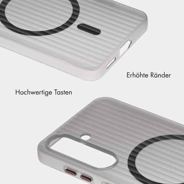 Accezz Lite Backcover mit MagSafe | Fluted | Samsung Galaxy S25 - Grau