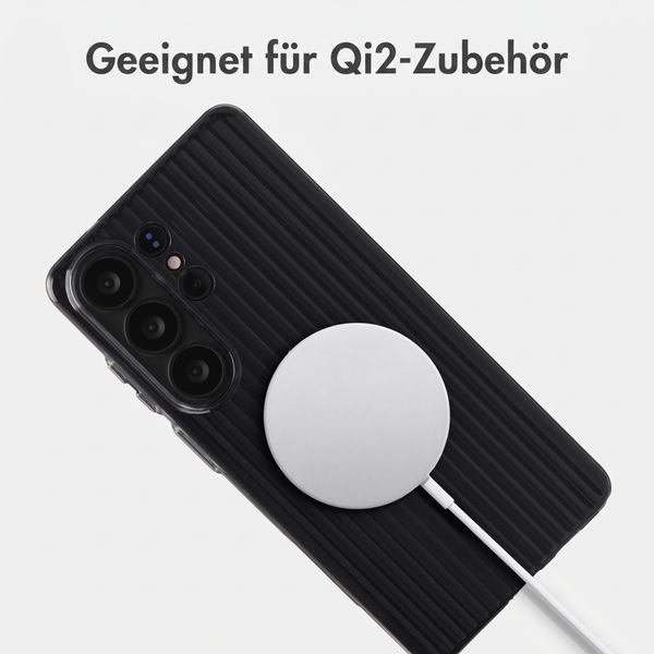 Accezz Lite Backcover mit MagSafe | Fluted | Samsung Galaxy S26 Ultra - Schwarz
