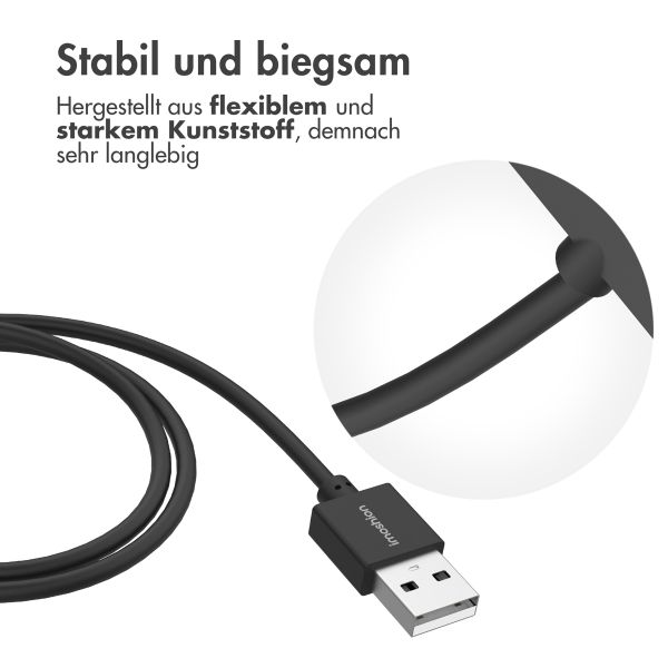 imoshion USB-A-Ladekabel für Fitbit Charge 6 / Charge 5 / Luxe - 0,5 Meter