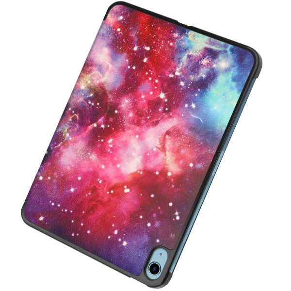 imoshion Design Trifold Klapphülle für das iPad 10 (2022) 10.9 Zoll - Space