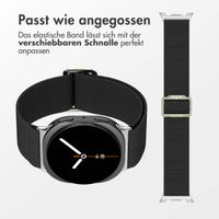 imoshion Elastisches Nylonarmband für das Samsung Galaxy Watch 8 (Classic) - 40 / 44 / 46mm - Schwarz