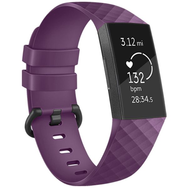 imoshion Silikonband für das  Fitbit Charge 3 / 4 - Violett