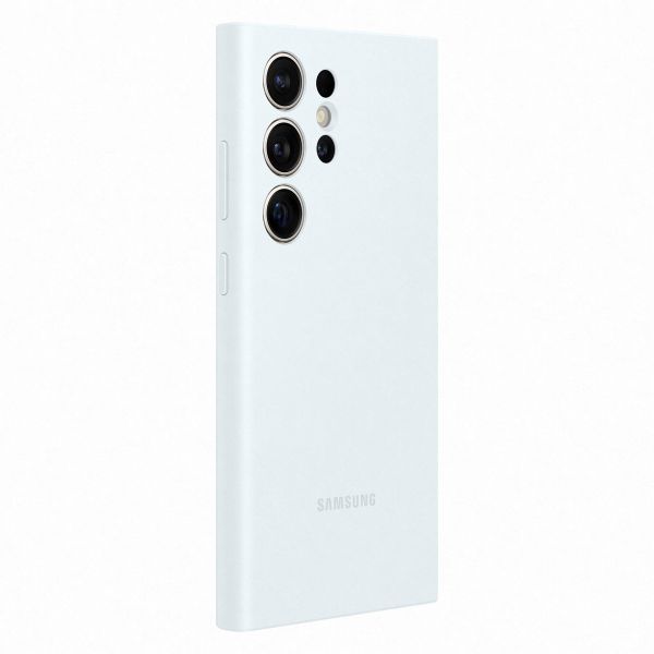 Samsung Original Silikon Cover Samsung Galaxy S24 Ultra - White