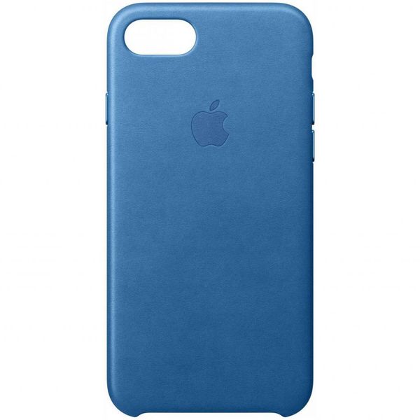 Apple Leder-Case Blau für das Apple iPhone SE (2022 / 2020) / 8 / 7