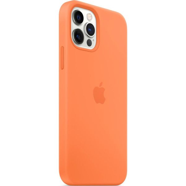 Apple Silikon-Case MagSafe Apple iPhone 12 (Pro) - Kumquat