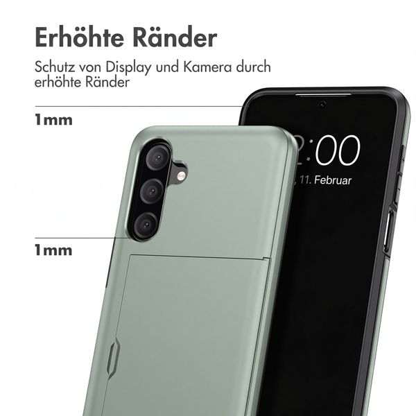 imoshion Backcover mit Kartenfach Samsung Galaxy A18 (4G) - Dunkelgrün