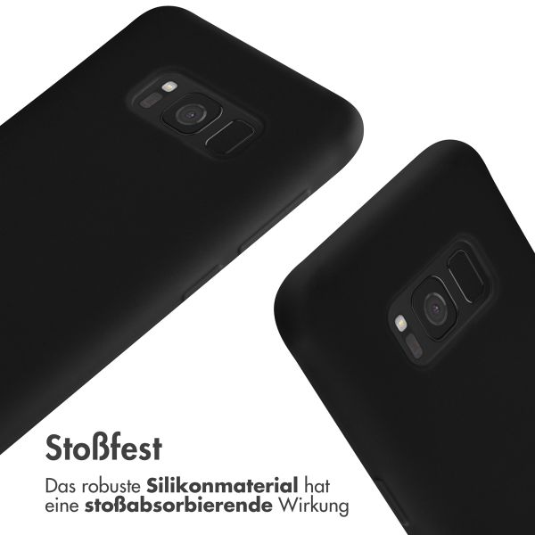 imoshion Silikonhülle mit Band für das Samsung Galaxy S8 - Schwarz