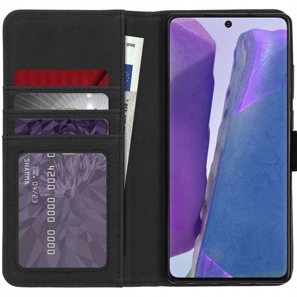 imoshion Luxuriöse Klapphülle Samsung Galaxy Note 20 - Schwarz