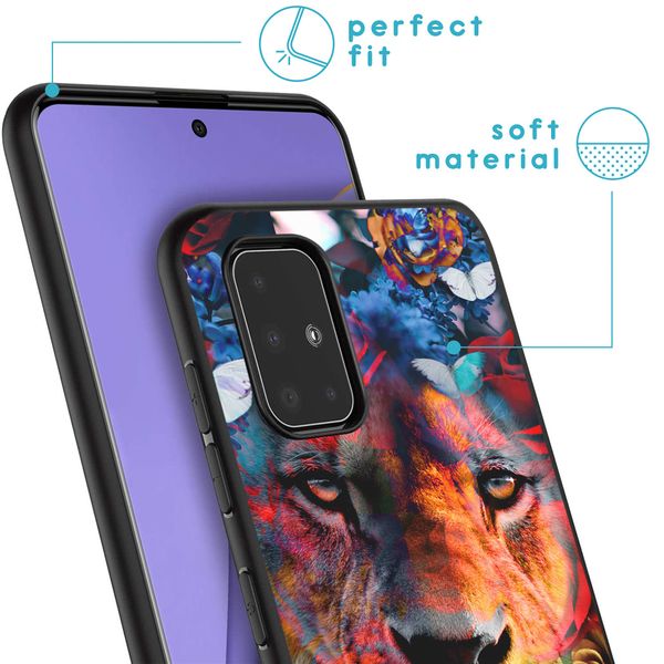 imoshion Design Hülle Samsung Galaxy A51 - Dschungel - Löwe