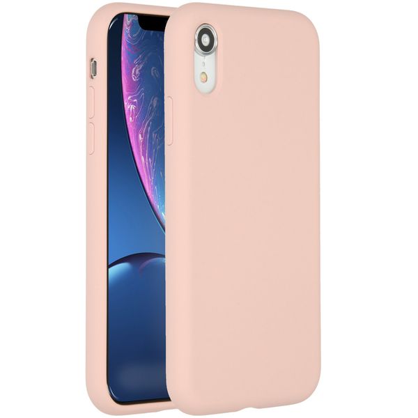 Accezz Liquid Silikoncase Rosa für das iPhone Xr