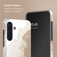 Selencia Vivid Back Cover Samsung Galaxy S25 Plus - Marble Light Brown