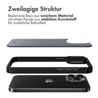 Accezz Rugged Frosted Back Cover für das iPhone 15 Pro Max - Schwarz