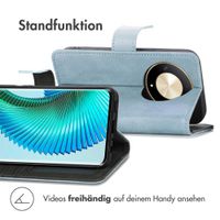 imoshion Luxuriöse Klapphülle Honor Magic 6 Lite - Hellblau