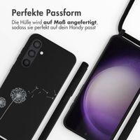 imoshion Silikonhülle design mit Band für das Samsung Galaxy S23 FE - Dandelion Black