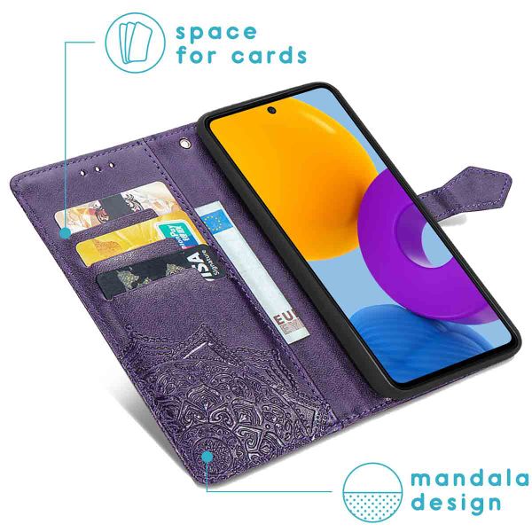 imoshion Mandala Klapphülle für das Samsung Galaxy M52 - Violett