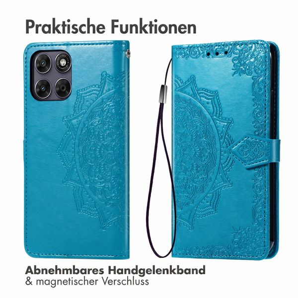 imoshion Mandala Klapphülle Motorola Moto G77 - Türkis