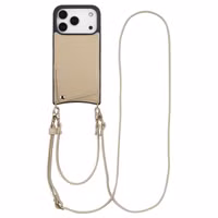 Selencia Nova HandyHülle mit Kordel und Kartenhalter Apple iPhone 17 Pro - Beige
