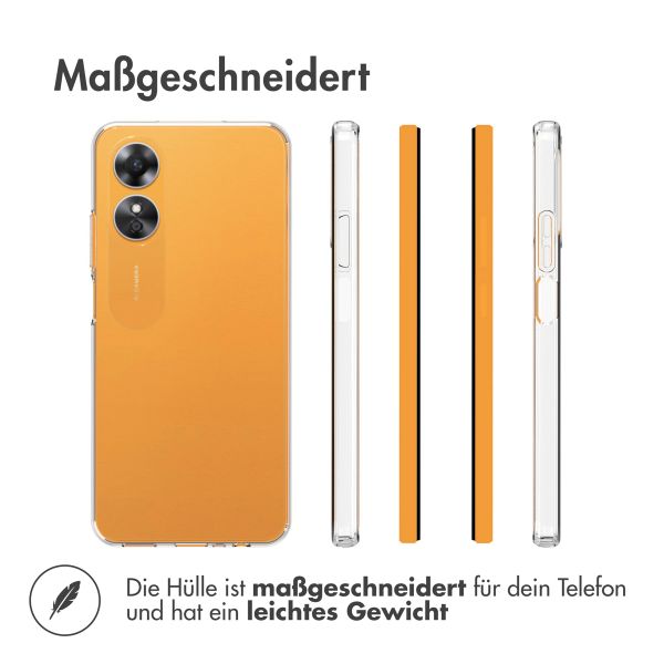 Accezz TPU Clear Cover für das Oppo A17 - Transparent