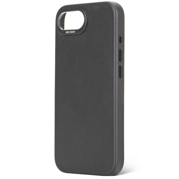 Decoded Schwarzes Leder Back Cover Apple iPhone 16e - Black