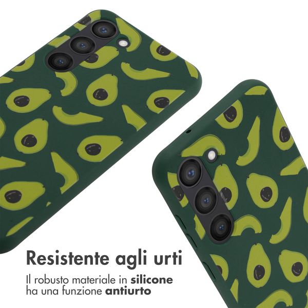 imoshion SilikonHülle design mit Band Samsung Galaxy S23 - Avocado Green