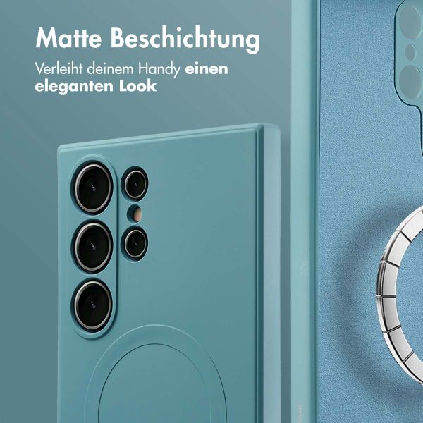 imoshion Color Back Cover mit MagSafe Samsung Galaxy S24 Ultra - Smoke Green