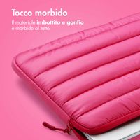 imoshion Puffer Laptop Hülle 13-14 Zoll - Laptop Sleeve - Hot Pink