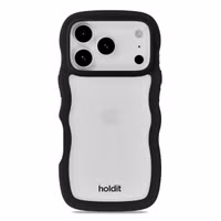 Holdit Wavy Case Apple iPhone 17 Pro Max - Black / Transparent